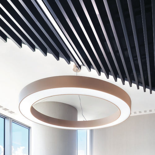 金属製音響バッフルボード - Knauf Ceiling Solutions - 天井 / 長方形 / 装飾