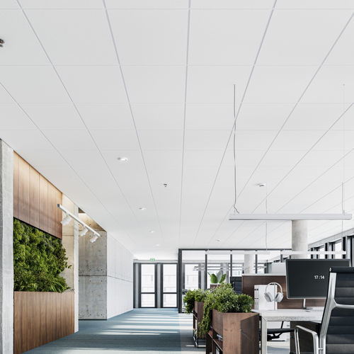 鉱物繊維製仮天井 - TOPIQ® Alpha 15 - Knauf Ceiling Solutions - タイル / パネル / オフィス用
