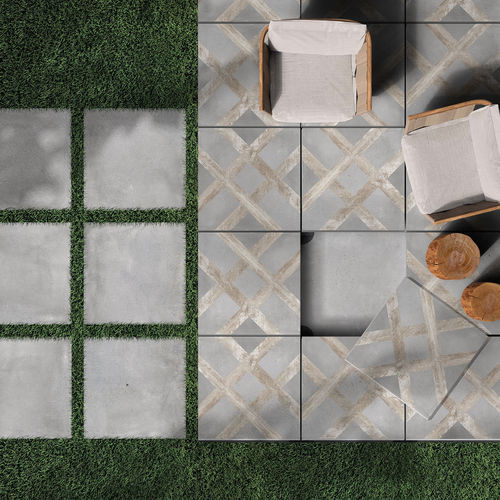 陶磁器タイル - CONCRETE H20  - Frassinoro Ceramiche - マット / 屋外用 / 玄関用