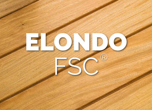 ハード ウッド製デッキ床材板 - ELONDO - Exterpark - 木目調 / 溝付 / クリップ式