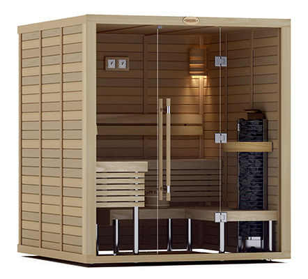 家庭用サウナ - 2020-G - Sawo - 木製 / 硬化ガラス製 / 屋内用