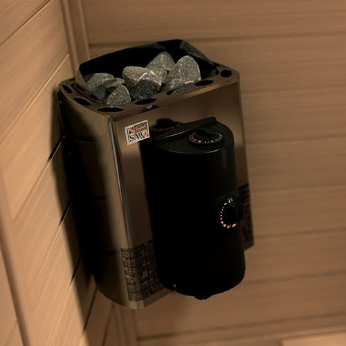 電動式サウナヒーター - MINI X - Sawo - 0 - 5 kW / 壁取り付け式 / 金属製