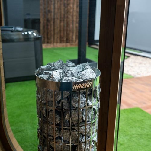 電動式サウナヒーター - Hekla Saunas - 床置き / スチール製 / 現代風