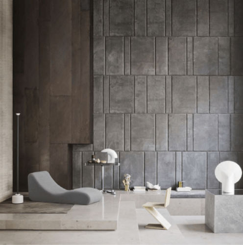 屋内用壁面装飾材 - Travertino - DECIMIN GmbH - コンクリート製 / テクスチャード仕上げ / 業務用