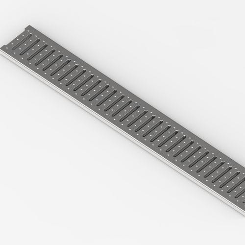 ステンレススチール製溝用グリッド - Stamped grille - IFEC - Industria de Ferragens do Centro - 公共スペース用 / プール用 / 中庭用