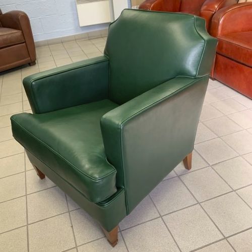 伝統的クラブチェア - Normandie - L'Atelier du Club - 革製 / モミ材製 / 手作り