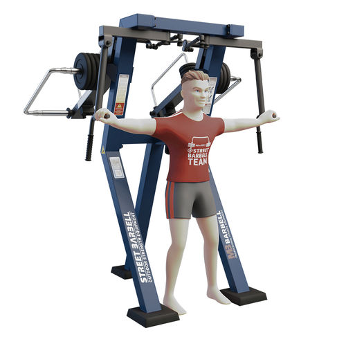 バタフライ筋力トレーニングマシン - MB 7.32 REVERSE - Streetbarbell - 屋外用 / 業務用