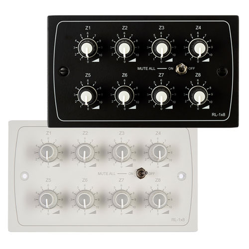 ホームオートメーション操作キーボード - RL-1x8W & RL-1x8B - Cloud Electronics - 壁取り付け式 / 商業用