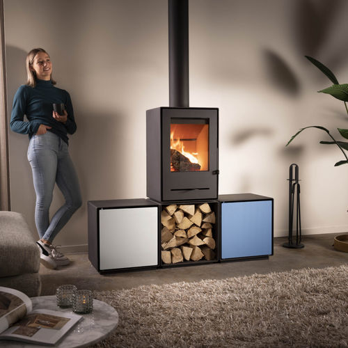 薪ストーブ - Woody Grid - Trimline Fires - 5 kW...10 kW / 0 - 5 kW / 多燃料