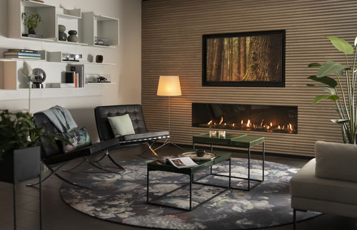ガス暖炉 - Trimline 170H Front - Trimline Fires - 組み込み式 / 背付き / 単一面