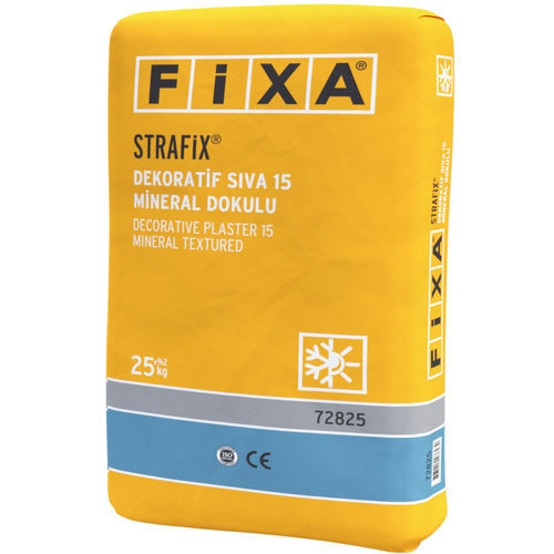 仕上げプラスタｰ - STRAFIX 15 - FİXA YAPI KİMYASALLARI SAN VE TİC LTD.ŞTİ - 水蒸気透過 / 装飾 / セメント系