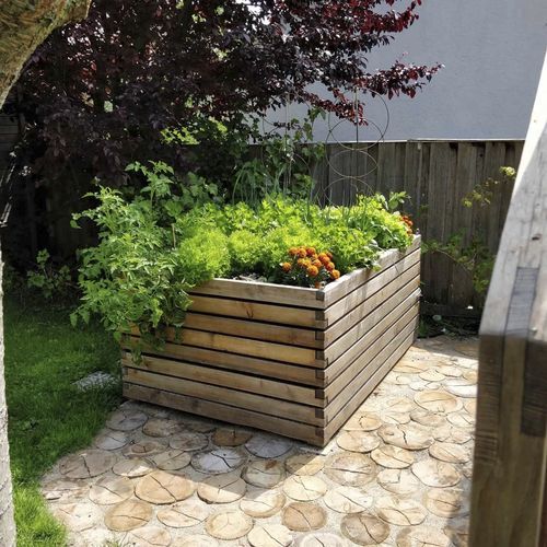 ラーチ製ガーデンプランター - Gartenfrosch GmbH - 家庭用 / 屋外用 / 水撒き機能付き