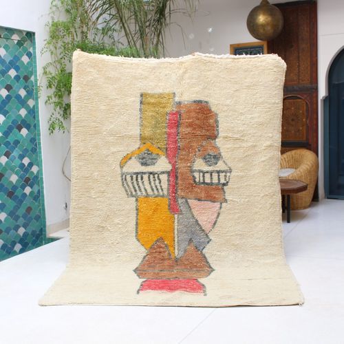 現代風絨毯 - Beni Ourain - MUSMUS RUGS - 柄付き / ウール製 / 長方形
