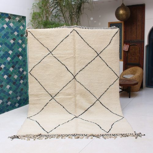 現代風絨毯 - Beni Ourain - MUSMUS RUGS - 幾何学模様 / ウール製 / 長方形