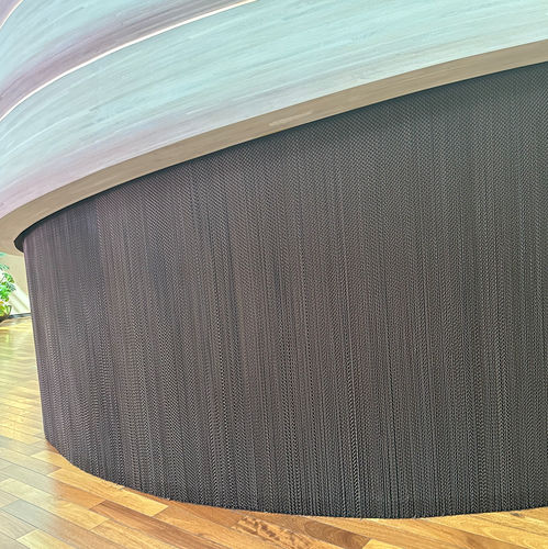 チェーンカーテン - QKCLC-07 Gery-Gloss - HEBEI JOINWIN ARCHITECTURAL DESIGN CO.,LTD - 無地 / アルミニウム