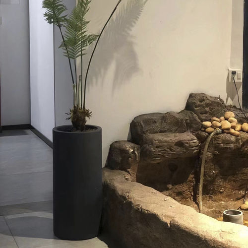 ガラス繊維植木鉢 - RC-1006 - Guangdong Ronglin New Material technology .Co.,Ltd - コンクリート製 / 円形 / UV耐性
