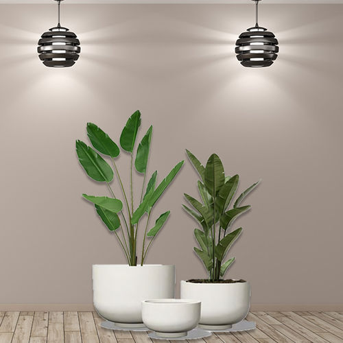 ガラス繊維植木鉢 - RC-1027 - Guangdong Ronglin New Material technology .Co.,Ltd - コンクリート製 / 円形 / UV耐性