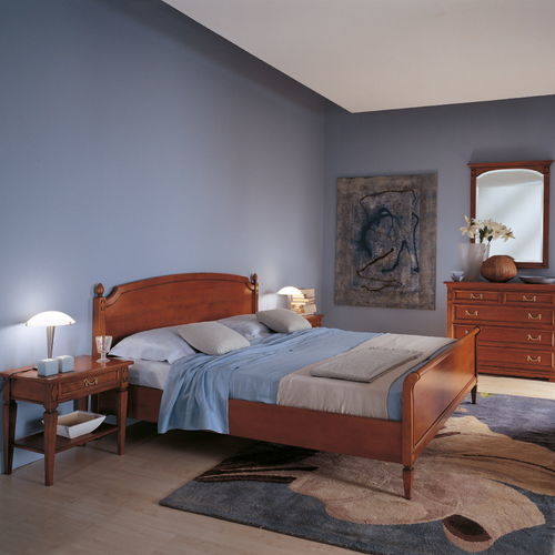ダブルベッド - 2371 VILLA BORGHESE - Bordini arredamenti - ディレクトワール様式 / ヘッドボード付き / ブナ材製