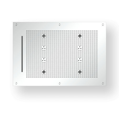 ビルトイン式シャワーヘッド - R7048C124 - AQUAFORM - 長方形 / 雨 / カラーセラピー搭載