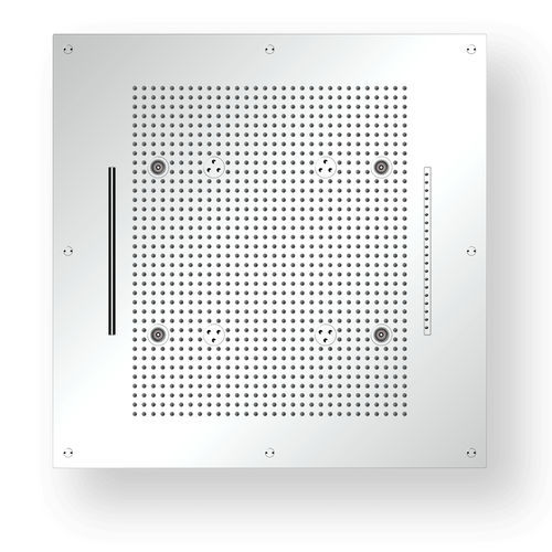 ビルトイン式シャワーヘッド - W70C1234 - AQUAFORM - 正方形 / 雨 / 埋込照明付き