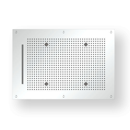 ビルトイン式シャワーヘッド - W7048C14 - AQUAFORM - 長方形 / 雨 / 埋込照明付き