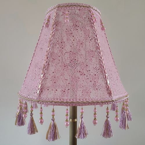 伝統的ランプシェード - Pink - DelightLamps - 布製 / 手作り