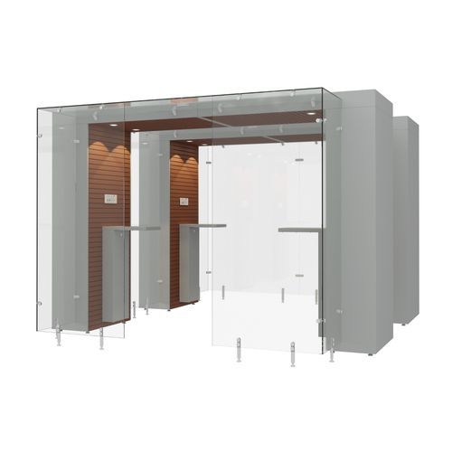屋内用喫煙室 - SMOKE SOLUTION 2SP AREA 3.2 M - Longhi Air - HEPAフィルター付き / 半開放