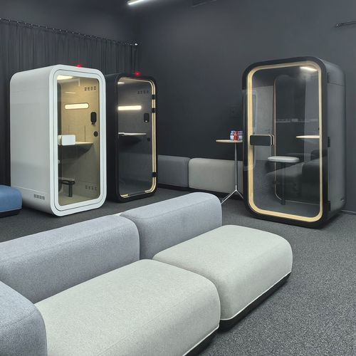 オフィス用公衆電話 - ONE COMPACT - Dancoo Acoustic Pods Manufacturing Co.,Ltd. - オープン スペース用 / 合板 / カバノキ材製