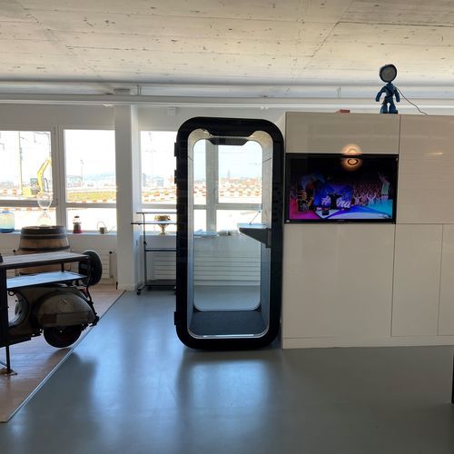 オフィス用公衆電話 - F - Dancoo Acoustic Pods Manufacturing Co.,Ltd. - オープン スペース用 / 合板 / カバノキ材製