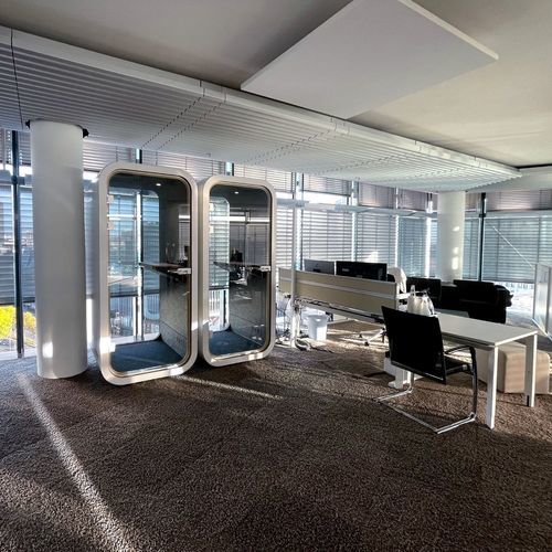 防音PODデスク - S1 - Dancoo Acoustic Pods Manufacturing Co.,Ltd. - 人間工学デザイン / USB / LEDライティング搭載