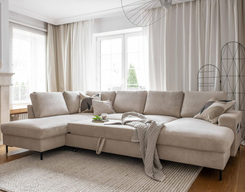 コーナータイプソファー - LILLY : 1074BEI - Best Mobilier - ベッド / 現代風 / ベロア
