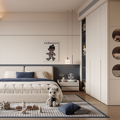 白子供部屋 - DFD-BR-01 - Dief Flooring - 青 / カスタマイズ可能な色 / 木製