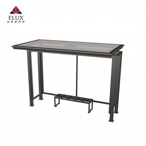 溶融亜鉛メッキ鋼製バスシェルター - Milano 471 - Elux srl - 粉体塗装スチール製 / ベンチ付き / 亜鉛メッキ板屋根