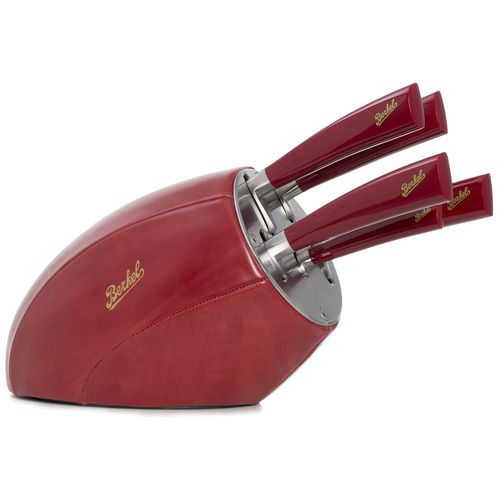 革製包丁立て - ELEGANCE SENSE RED + ELEGANCE SET - Berkel