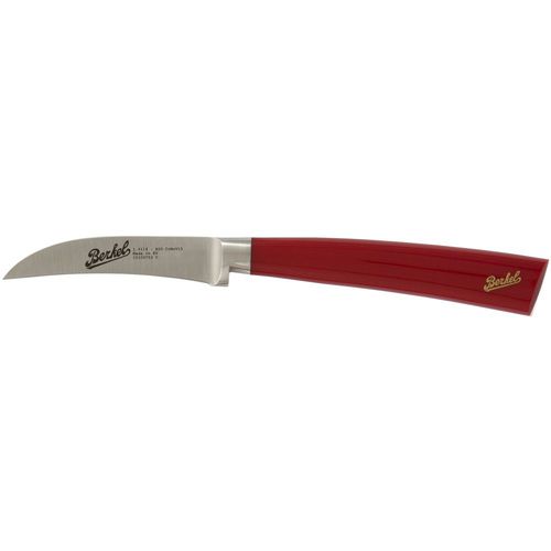 樹脂ハンドル付き皮むきナイフ - ELEGANCE CURVED 7 RED - Berkel - ステンレススチール刃
