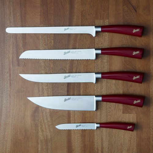 樹脂ハンドル付きキッチンナイフ - ELEGANCE OF 5 RED - Berkel - ステンレススチール刃