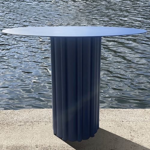 現代風テーブル - Table PIVOINE plateau diam&egrave;tre 90cm (12 coloris) - Studio Gazelles - 金属製 / 金属脚 / 円形