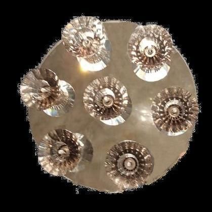 現代風シーリングライト - 1037/6+1 - CRISTALUX LIGHTING DESIGN - 円形 / クリスタル製 / 白熱