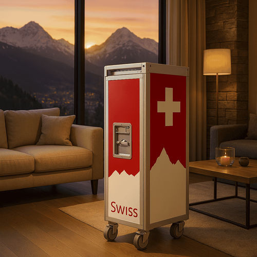 ドリンク台車 - SWISS - Skypak - 食事用 / 貯蔵 / 航空機