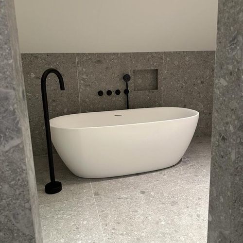 楕円形浴槽 - IKTO Design - 置き型 / 住居用 / 石製