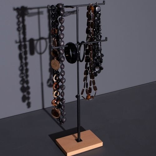 宝石用展示用ラック - INT001_BL+WORW - Best Mannequins BV - カウンタートップ上 / 粉体塗装スチール製 / 両面