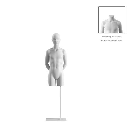 子供マネキンディスプレイ - OMTC322H800_WH - Best Mannequins BV - 様式化 / バイオ複合材料製 / 樹脂製