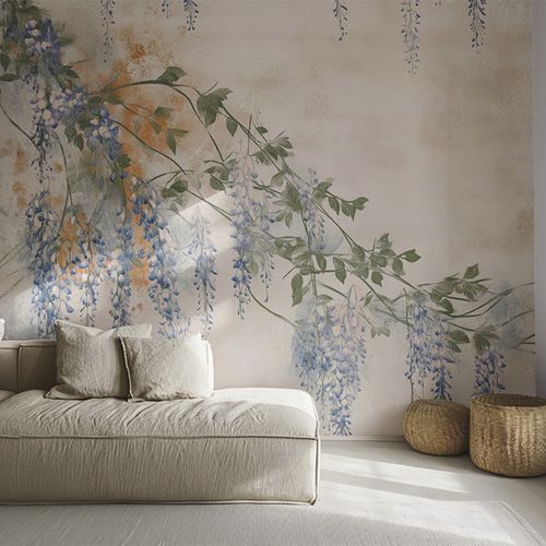 現代風壁紙 - CELESTIAL WISTERIA - jaWalls - 不織布製 / 花柄 / 花柄