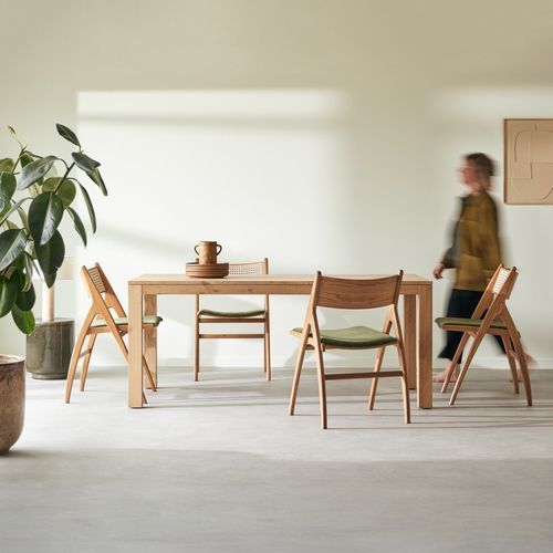 現代風ダイニングテーブル - EDEN - Tikamoon - 無垢材 / オーク材 / オーク材製脚