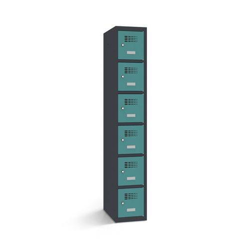鋼板ロッカールーム - 2110-010600-0301112_V.475 - Lockeel - 粉体塗装スチール製 / RFID / 暗証番号式