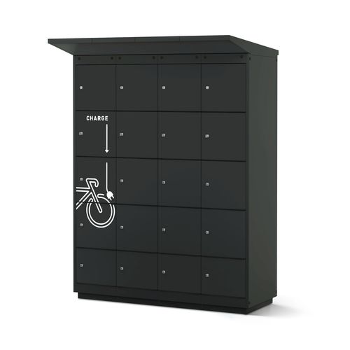 電動式自転車用リチャージステーション - 2663-040500-1601114_V.1601 - Lockeel - 電動スクーター用 / 溶融亜鉛メッキ鋼製 / ペイントスチール製