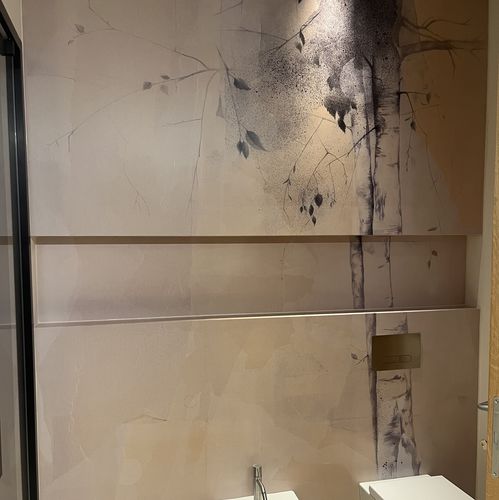 コーティングパネル - IRIALUX WALL with BETULLA ACQUATICA by FLAVIA DECARLI - IRIAL - 天井用 / 屋内用 / 壁取り付け式