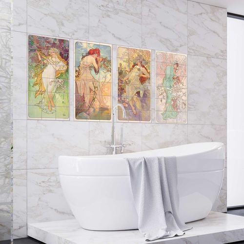 セラミック製ボーダータイル - THE FOUR SEASONS - Tempera Art Design - 大理石 / 磁器製 / 壁取り付け式