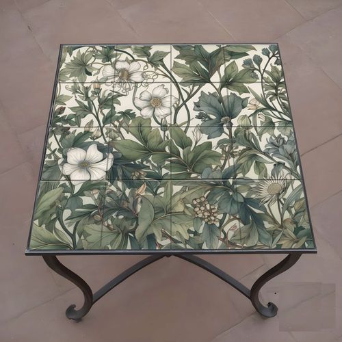 磁器製テーブルトップ - 210414 - Tempera Art Design - 正方形 / 業務用 / 多色