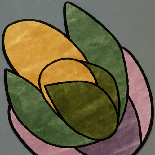 現代風絨毯 - LOTUS - L'Atelier Bérengère Guénant - 幾何学 / 竹製 / 絹